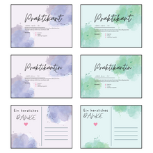 Lade das Bild in den Galerie-Viewer, Dankeskarte Praktikum Logopädie