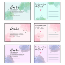 Lade das Bild in den Galerie-Viewer, Postkarten Danke/Mitarbeiter/Team