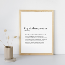Lade das Bild in den Galerie-Viewer, Physiotherapeut:in Poster (digital)