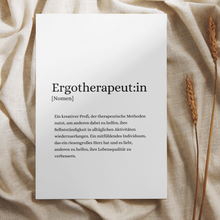 Lade das Bild in den Galerie-Viewer, Ergotherapeut:in Poster (digital)
