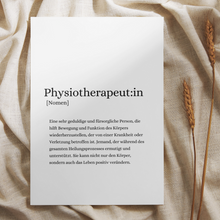 Lade das Bild in den Galerie-Viewer, Physiotherapeut:in Poster (digital)
