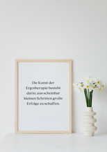 Lade das Bild in den Galerie-Viewer, Ergotherapie Sprüche Poster