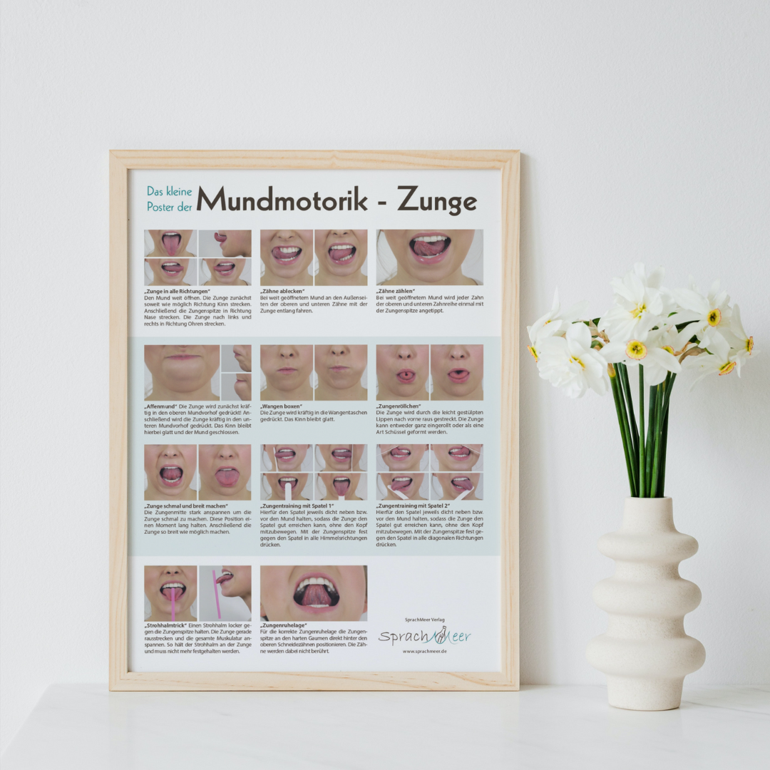 Mundmotorik Poster Zunge (digital) – Therapiemarktplatz