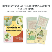 Lade das Bild in den Galerie-Viewer, Affirmationskarten + Erklärung zu den Kinder-Yoga-Haltungen und Spielideen 2.0. Version