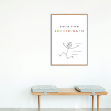 Lade das Bild in den Galerie-Viewer, Ergotherapie Poster Strichmännchen
