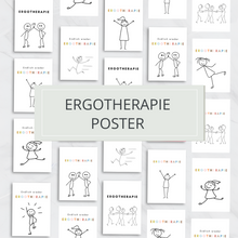 Lade das Bild in den Galerie-Viewer, Ergotherapie Poster Strichmännchen