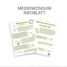 Lade das Bild in den Galerie-Viewer, Medienkosum - Infoblatt