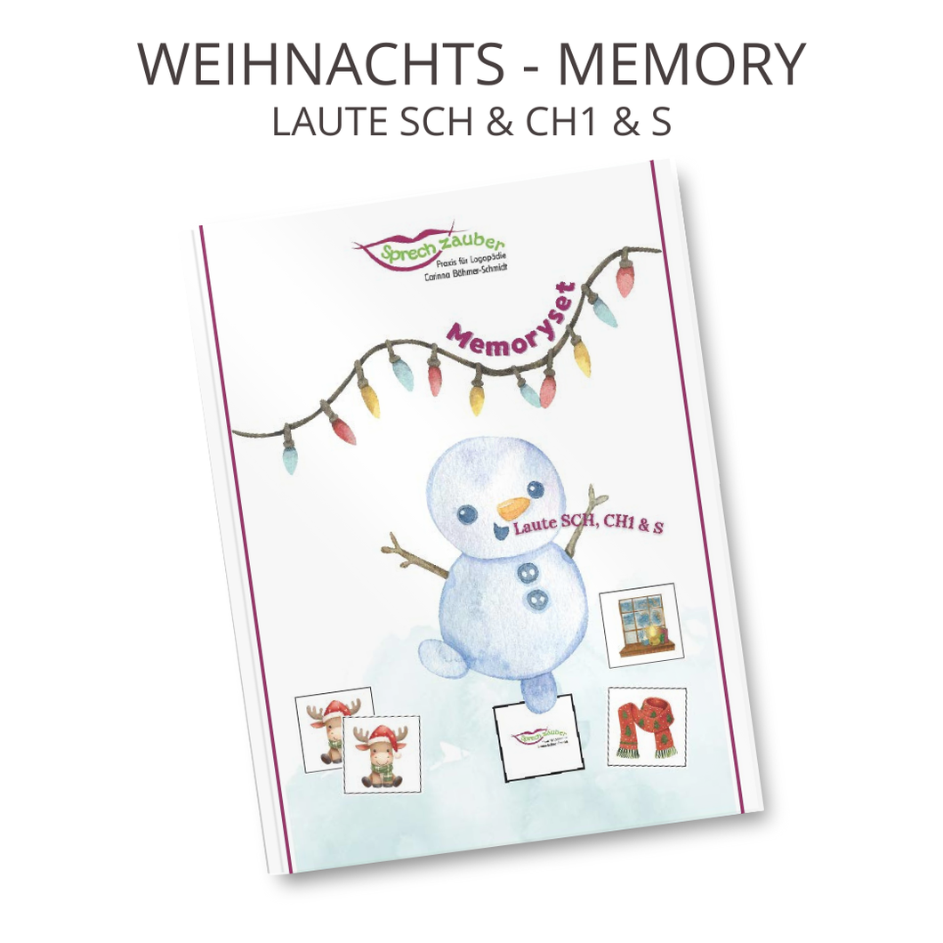 Weihnachtsmemoryset Laute SCH, CH1 & S