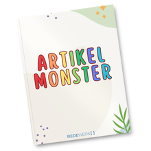 Lade das Bild in den Galerie-Viewer, Artikel Monster - Arbeitsmappe für Artikelarbeit
