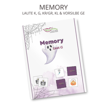 Lade das Bild in den Galerie-Viewer, Gespenstiges Memoryset Laute K, G, KR/GR, KL &amp; Vorsilbe GE

