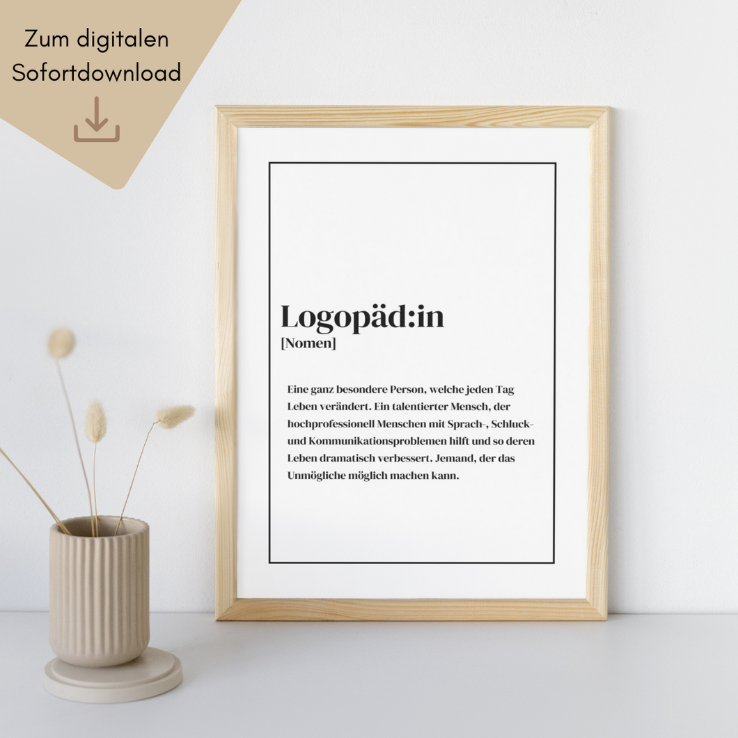 Logopäd:in Poster (digital)