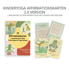 Lade das Bild in den Galerie-Viewer, Affirmationskarten + Erklärung zu den Kinder-Yoga-Haltungen und Spielideen 2.0. Version
