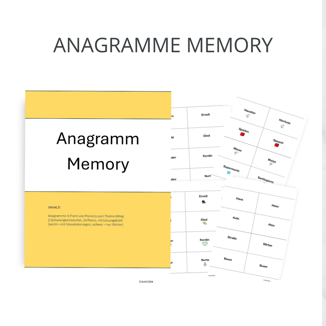 Anagramm Memory