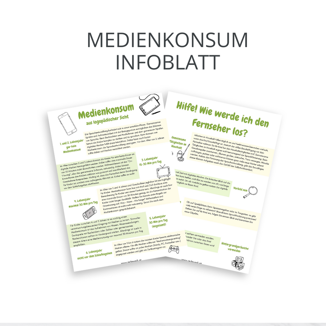 Medienkosum - Infoblatt