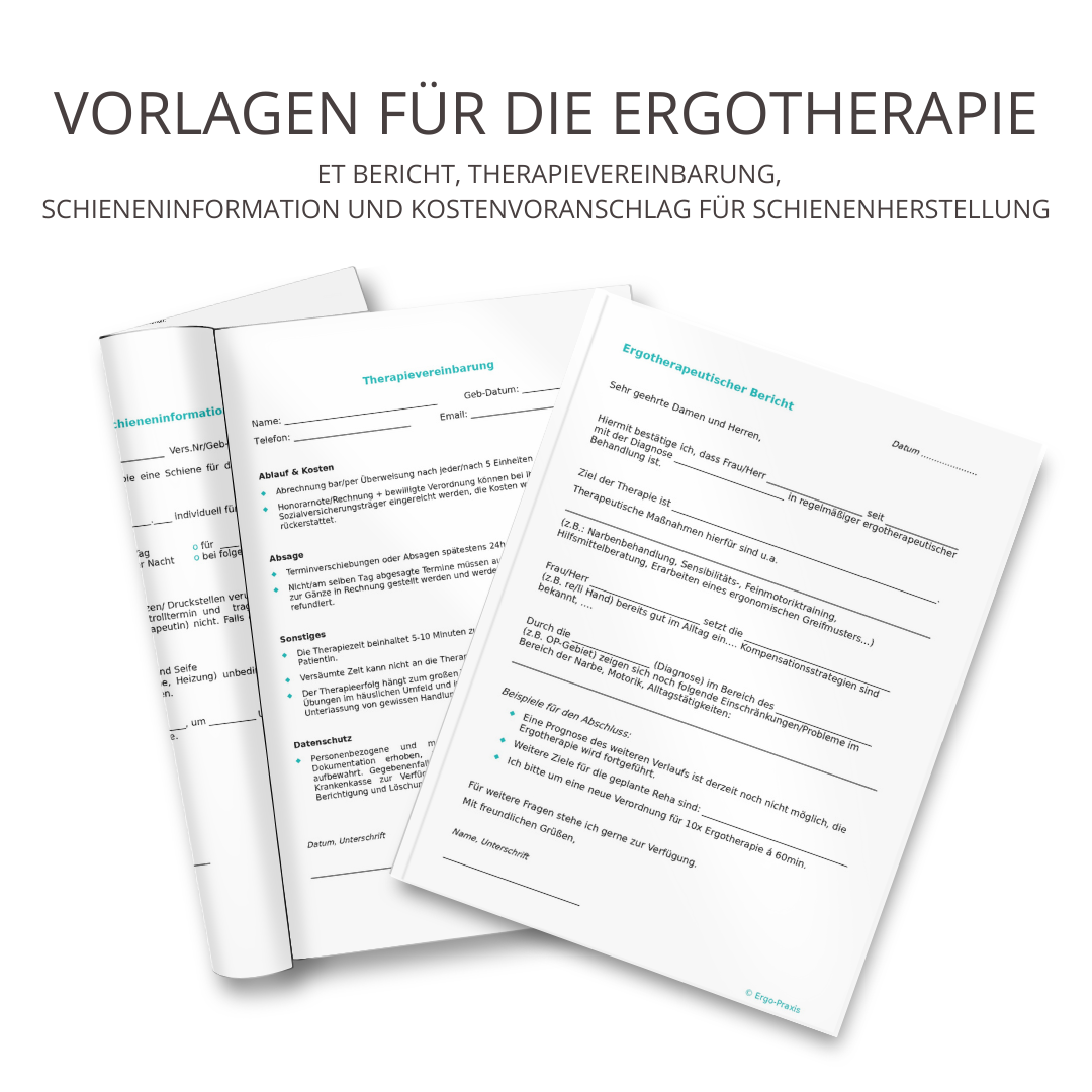 Vorlagen für die Ergotherapie – Therapiemarktplatz