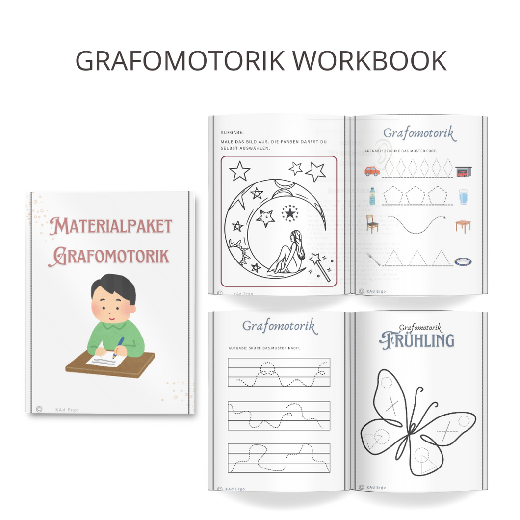 Materialpaket Grafomotorik Workbook